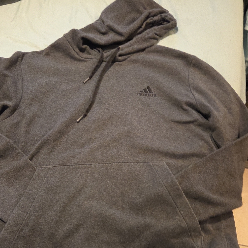 Adidas Men's Charcoal Hoodie